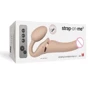 Безремневой страпон Strap-On-Me VIBRATING Flesh M