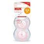 Набор пустышек для сна NUK Baby Rose Силиконовые, р.1 (2 шт) (3952946): Возраст с рождения