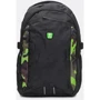 Мужской рюкзак Monsen черный (CТТ1777green-black): Фактура Тканая, Матовая