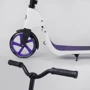 Самокат двоколісний Best Scooter c PU колесами, широким велосипедним кермом, новим затискачем керма Purple (98441): Тип гальма ножний