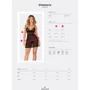 Пеньюар и трусики Obsessive Chemeris babydoll & thong XL/2XL