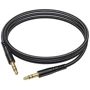 Кабель Hoco Audio Cable AUX 3.5mm Jack UPA24 Smooth 1m Black: Длина 1 м