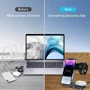 Зарядное устройство WIWU Wireless Charger Power Air 3 in 1 Wi-W005 15W Black for Apple iPhone, Apple Watch and Apple AirPods: Количество USB-портов нет