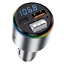 Зарядное устройство Proove Car Charger USB+USB-C+AUX FM Launcher Power Drive PD+QC3.0 30W Silver (FMPD30110006): Кабель в комплекте отсутствует