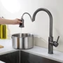 Смеситель для кухни Lefton Automatic Sensor & Pull-Down Kitchen Faucet - KF2210 Grey фото 9