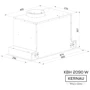 Вытяжка KERNAU KBH 2090 W: Тип воздухоочистителя Рециркуляция, Отвод