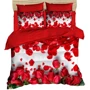 Комплект постільної білизни LightHouse Ranforce+3D Red Roses євро червоний (124OZ_2,0)