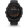 Смарт-часы Garmin Fenix 8 Solar 47mm Sapphire Carbon Grey DLC Titanium with Black/Pebble Grey Silicone Band (010-02906-11): Дисплей 1.3" (260x260) / Sapphire Crystal