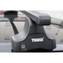 Thule TH-754 SquareBar на гладку дах: Тип поперечок з чорним пластиковим покриттям