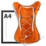 Жіночий рюкзак Valiria Fashion оранжевий (5DETBU3622-8): Фактура Тканая