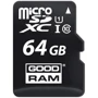 Карта памяти GOODRAM 64GB microSDXC Class 10 UHS-I U1 + adapter (M1AA-0640R12): Тип карты microSDXC
