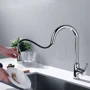 Смеситель для кухни Lefton Copper Kitchen Pull-Down Faucet with 3 Water Outlet Modes-KF2204 Chrome: Материал Латунь