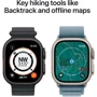 Apple Watch Ultra 3 GPS + Cellular 49mm Black Titanium Case with Black Alpine Loop - Small (MF0Q4)