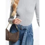 Сумка багет Michael Kors Jet Set Charm Small Logo Pochette темно-коричнева (32H1GT9C1B252): Тип Сумки
