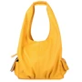 Женская сумка хобо Laskara желтая (LK-10239-yellow): Материал Искусственная кожа