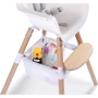 Корзина для вещей к стулу для кормления Childhome Evolu white (CHEVOBAS)