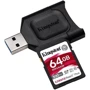Карта памяти Kingston 64GB SDXC class 10 UHS-I U3 React Plus + USB card reader (MLPR2/64GB): Тип карты SDXC