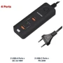 Зарядное устройство Canyon Wall Charger 2xUSB+2xUSB-C H-10 40W Black (CNE-CHA10B): Кабель в комплекте отсутствует