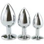 Набор анальных пробок NDS 1005-2 Silver/Blue (22289)