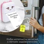 Портативный детский принтер Mini printer с термопечатью Pink фото 3