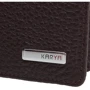 Мужская обложка для документов Karya темно-коричневая (SHI092-39FL): Формат кошелька Вертикальный