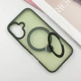 Чохол для iPhone Mobile Case Metal Buttons with MagSafe HQ Ring Green для iPhone 16: Матеріали поликарбонат и полиуретан