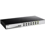 Мережевий комутатор D-Link DXS-1210-12SC/A2A: Інші порти 10 портов 10GBase-X SFP+, 2 комбо-порта 10GBase-T/SFP+, Консольный порт с разъемом RJ-45