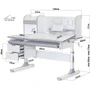 Детский стол Mealux Hamilton Multicolor G с полкой (BD-680 W/G MC+G с полкой): Особенности Регулировка угла наклона столешницы, Регулировка высоты
