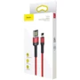 Кабель Baseus USB Cable to Lightning Cafule Special Edition 2.4A 1m Red (CALKLF-G09) фото 4