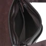 Мужская сумка планшет Borsa Leather темно-коричневая (K18168-brown): Тип ручки Без ручки
