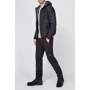 Куртка CMP Man Jacket Fix Hood Nero-Titanio 30K2747-87UH 52 черная демисезонная с капюшоном: Фасон Стеганый