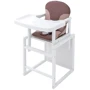Стульчик-трансформер Babyroom Пони-240 белый пластиковая столешница шоколад-капучино (625749): Тип трансформер