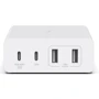 Зарядний пристрій Belkin Wall Charger 108W GAN 2xUSB-C+2xUSB White (WCH010VFWH)