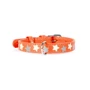 Ошейник Collar Glamour с узором Звездочка Светящийся 21-29 см 12 мм оранжевый (4823089301112)
