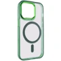 Чехол для iPhone Epik TPU Iris with MagSafe Green for iPhone 14: Цвет зеленый