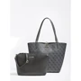 Жіноча сумка Guess Alby Toggle Tote темно-сіра (HWSA7455230-CBL): Фактура Матовая, Зернистая