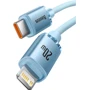 Кабель Baseus Cable USB-C to Lightning Crystal Shine Series 20W 1.2m Sky Blue (CAJY001303): Тип USB-C - Lightning