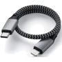 Кабель Satechi Cable USB-C to Lightning 25cm Space Grey (ST-TCL10M) фото 3