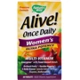 Nature's Way, Alive! Once Daily Women's Ultra Potency Multi-Vitamin, 60 Tablets (NWY-15686): Стать жіночий