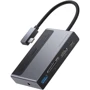 Адаптер Baseus Adapter USB-C to USB3.0+HDMI+USB-C+SD+3.5mm Gray (32725)