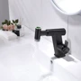 Смеситель для раковины Lefton Pull-Out Faucet with Temperature Display & LED Light - BF2207 Matt Black: Вид монтажа Врезной