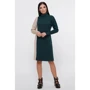 Платье FashionUp PL-1810A 48 зеленое повседневное до середины бедра