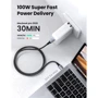 Кабель UGREEN USB-C to USB-C US316 5A 100W 3m Black фото 3