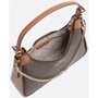 Женская сумка хобо Michael Kors WILMA MD EW POUCHETTE темно-коричневая (32R3G3WN6B252): Фактура Сафьяно, Матовая