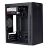 Корпус Prologix E101 500W Black: Материал передней панели пластик