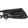 Женская сумка через плечо Keizer черная (K11181-black): Фактура Под змею, Зернистая, Матовая