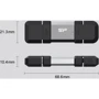 USB-флешка Silicon Power 64GB Mobile C51 USB 3.2+USB-C (SP064GBUC3C51V1S): Вес 13.77 г