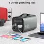 Зарядная станция FlashFish 1200W 297600mAh 1100Wh Portable Power Station: Количество розеток 220V 2