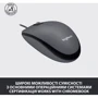 Мышь Logitech M100 Black (910-006652): Эргономика для правой и левой руки