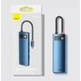 Адаптер Baseus Adapter USB-C to 3xUSB3.0+HDMI+RJ45+USB-C+TF+SD Blue (WKWG000103) фото 4